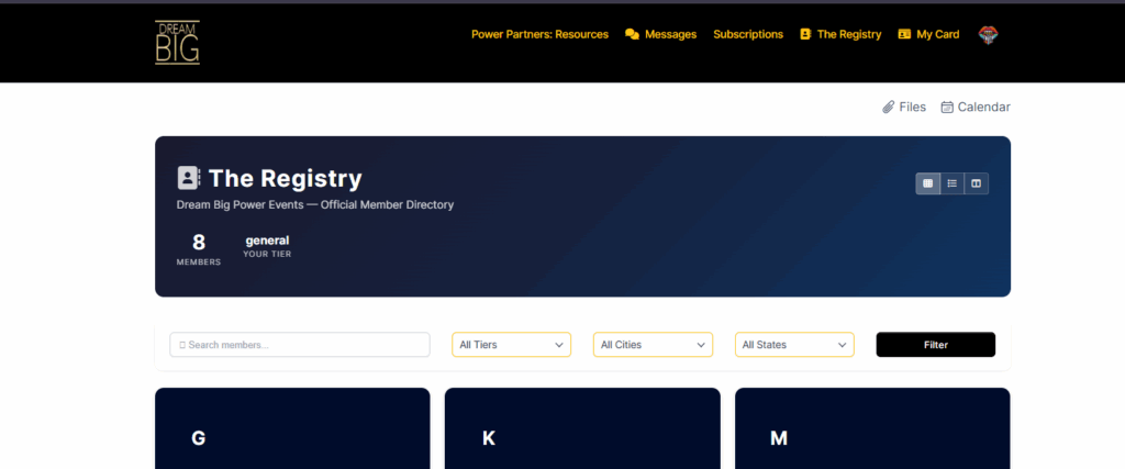 Dream Big Power Events